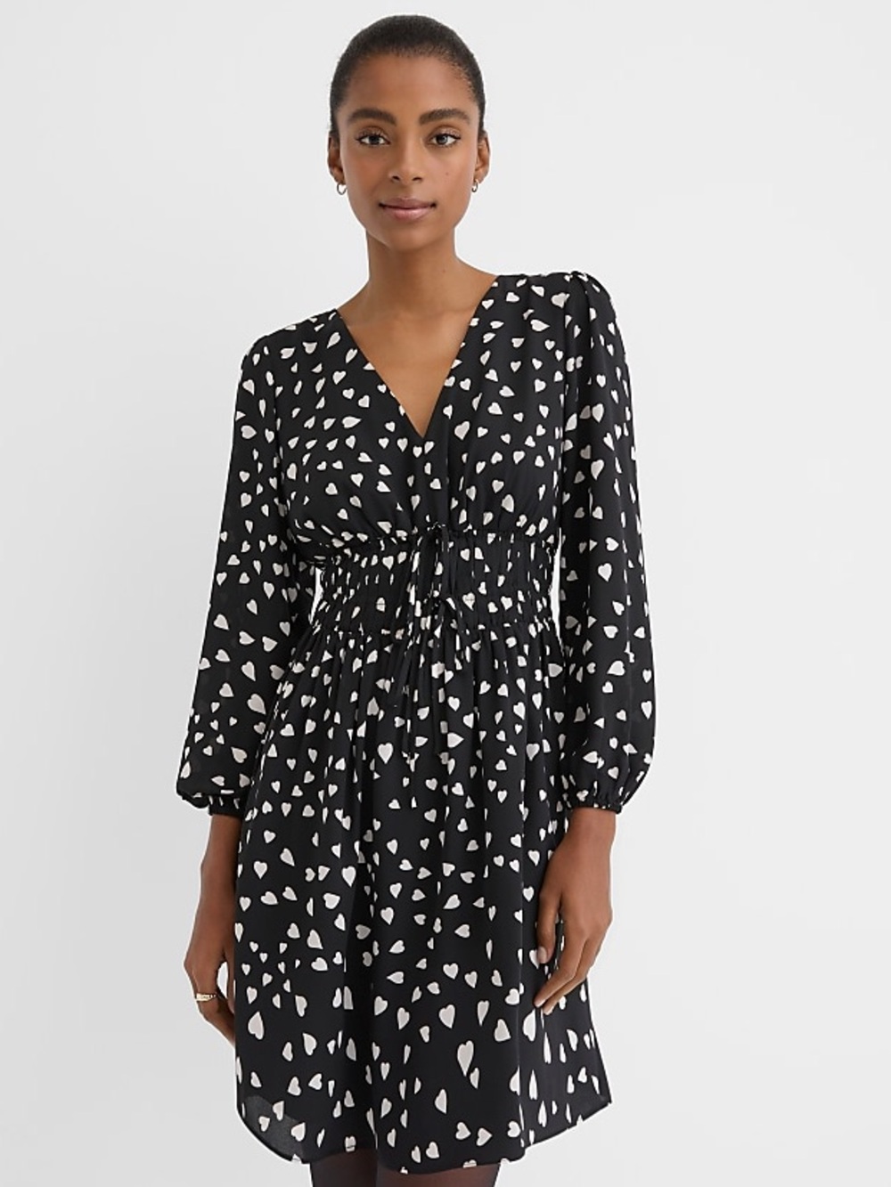NWT LOFT Heart Double Tie Mini Dress Size 6P